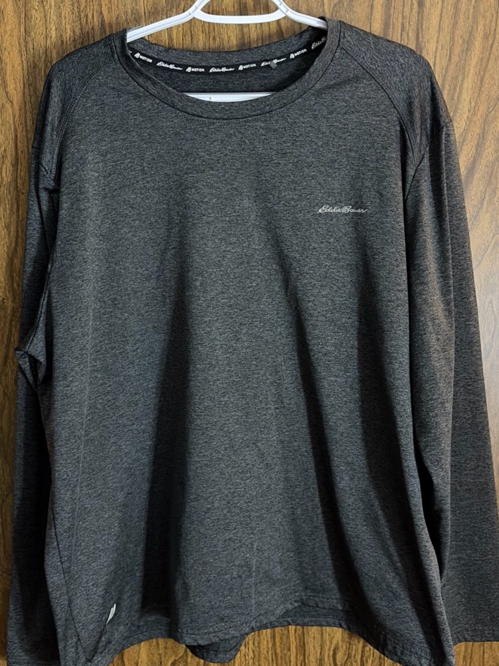 Eddie Bauer Charcoal Gray Long Sleeve Performance Shirt